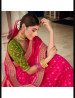 Deep Pink Banarasi Silk Saree