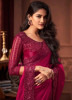 Red Soft Silk Embroidery Saree