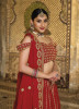 RED GEORGETTE SEQUINS & EMBROIDERY WORK PARTY-WEAR STYLISH LEHENGA CHOLI