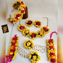 Red and Yellow Flower Jewellery