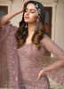 ROSY BROWN NET EMBROIDERED PARTY-WEAR PANT-BOTTOM SALWAR KAMEEZ