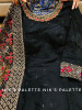 Black Chanderi Fully stitched Gown