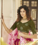 JAM & OLIVE GREEN GEORGETTE SEQUINS, EMBROIDERY & THREAD-WORK PARTY-WEAR STYLISH LEHENGA CHOLI