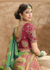 LIGHT GREEN SILK EMBROIDERED PARTY-WEAR SAREE