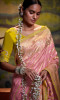 PINK SILK JACQUARD EMBROIDERED PARTY-WEAR SAREE