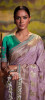 LILAC SILK JACQUARD EMBROIDERED PARTY-WEAR SAREE