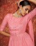 PINK GEORGETTE READYMADE INDO-WESTERN OUTFIT
