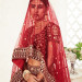 Stunning Red Heavily Sequins Velvet Bridal Lehenga Choli With Dupatta
