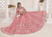 PINK NET WITH COTTON SEQUINS, EMBROIDERY & THREAD-WORK PARTY-WEAR SENSUAL LEHENGA CHOLI