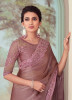 MAUVE SILK EMBROIDERED PARTY-WEAR BOUTIQUE SAREE