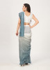 LIGHT SEA BLUE IMPORTED GEORGETTE EMBROIDERY & SEQUINS-WORK PARTY-WEAR SAREE