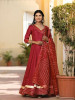 Meera Red Bandhani Suit