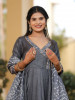 Meera Grey Bandhani Suit