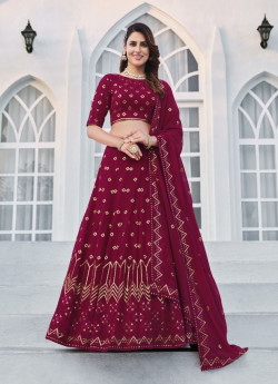 Beautifully Designed Lehenga Choli Sequins Embroidered Work For Your Bridesmaids