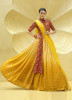 Yellow & Orange Chinon Silk Embroidery & Sequins-Work Party-Wear Stylish Lehenga Choli
