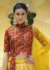 Yellow & Orange Chinon Silk Embroidery & Sequins-Work Party-Wear Stylish Lehenga Choli