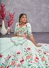 Light Blue Georgette Sequins With Thread-Work Party-Wear Embroidered Lehenga Choli