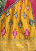 Yellow Silk Sequins, Embroidery & Thread-Work Party-Wear Stylish Lehenga Choli
