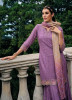Lavender Chinon Embroidered Party-Wear Gharara-Bottom Readymade Salwar Kameez