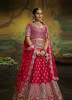 Crimson Red Silk Embroidery & Hand-Work Wedding-Wear Bridal Lehenga Choli