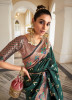 Dark Green Paithani Silk Weaving Party-Wear Saree