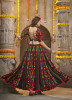 Black Viscose Rayon Thread, Embroidery & Mirror-Work Navratri Special Lehenga Choli