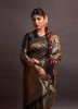 Black Festive-Wear Banarasi Silk Saree