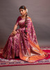 Purple Festive-Wear Banarasi Silk Saree