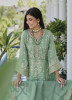 Mint Green Soft Organza Hand-Work Party-Wear Pant-Bottom Salwar Kameez