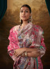 Dark Pink Banarasi Dola Silk Weaving Saree For Traditional / Religious Occasions