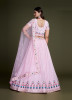 Light Pink Georgette Sequins-Work Lehenga Choli For Evening Party & Occasions