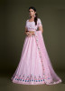 Light Pink Georgette Sequins-Work Lehenga Choli For Evening Party & Occasions