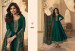 Green Bhagalpuri Silk Anarkali/Gown