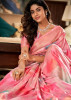 Pink Soft Silk Digitally Printed Party-Wear Saree