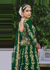 Green Velvet With Coding, Stone, & Embroidery Work Party-Wear Lehenga Choli