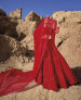 Red Pure Net Sequins-Work Wedding-Wear Stylish Lehenga Choli