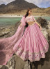 Pink Pure Georgette Sequins-Work Wedding-Wear Stylish Lehenga Choli