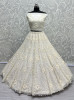 White Heavy Net Handwork Wedding-Wear Bridal Lehenga Choli