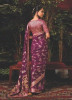 Purple Dola Silk Woven Party-Wear Saree