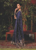 Navy Blue Dola Silk Woven Party-Wear Saree