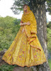 Mustard Yellow Silk Handwork Wedding-Wear Bridal Lehenga Choli