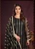 Black Two Tone Net Sequins-Work Ramadan Special Straight-Cut Salwar Kameez