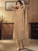 Floral Embroidered Panelled Thread Work Kurta with Trousers & Dupatta