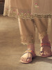 Floral Embroidered Panelled Thread Work Kurta with Trousers & Dupatta