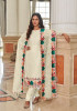 Bone White Georgette With Embroidery, Thread & Sequins-Work Party-Wear Salwar Kameez