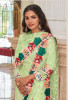 Light Green Georgette With Embroidery, Thread & Sequins-Work Party-Wear Salwar Kameez