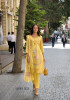 Yellow Cotton Thread-Work Pakistani Readymade Salwar Kameez For Traditional / Religious Occasions