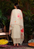 Cream Organza Digitally Printed Party-Wear Pant-Bottom Readymade Salwar Kameez