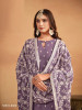 Lavender Faux Georgette Thread-Work Festive-Wear Plus-Size Salwar Kameez