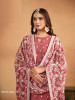 Light Coral Faux Georgette Thread-Work Festive-Wear Plus-Size Salwar Kameez